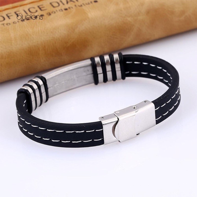 Gelang Pria Bangle Stainless Keren