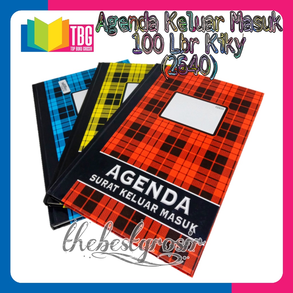 

1 PCS AGENDA KELUAR MASUK 100 LEMBAR KIKY (R-2640)