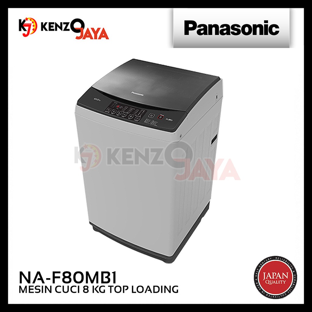 Mesin Cuci 1 Tabung 8 Kg Panasonic NA-F80MB1 Grey Top Loading