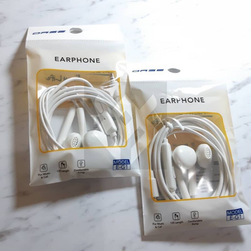 OASE EARPHONE E-G1 Headset murah original suara jernih