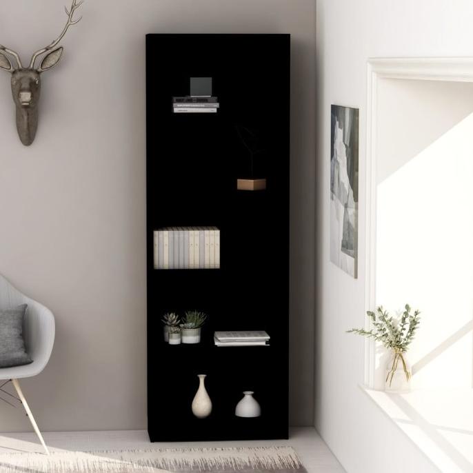 

Kabinet Buku 5-Tier Hitam 23.6 x9.4 x68.9 Chipboard