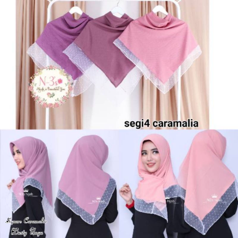 Segiempat Caramalia Ori N3S Hijab