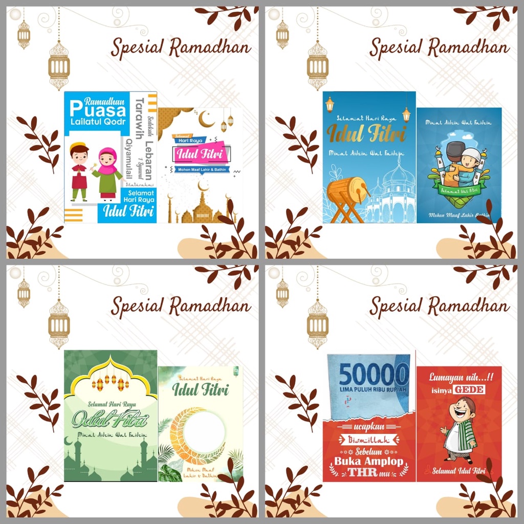 

Amplop Lebaran THR Ramadhan Angpau Lebaran Karakter Lucu