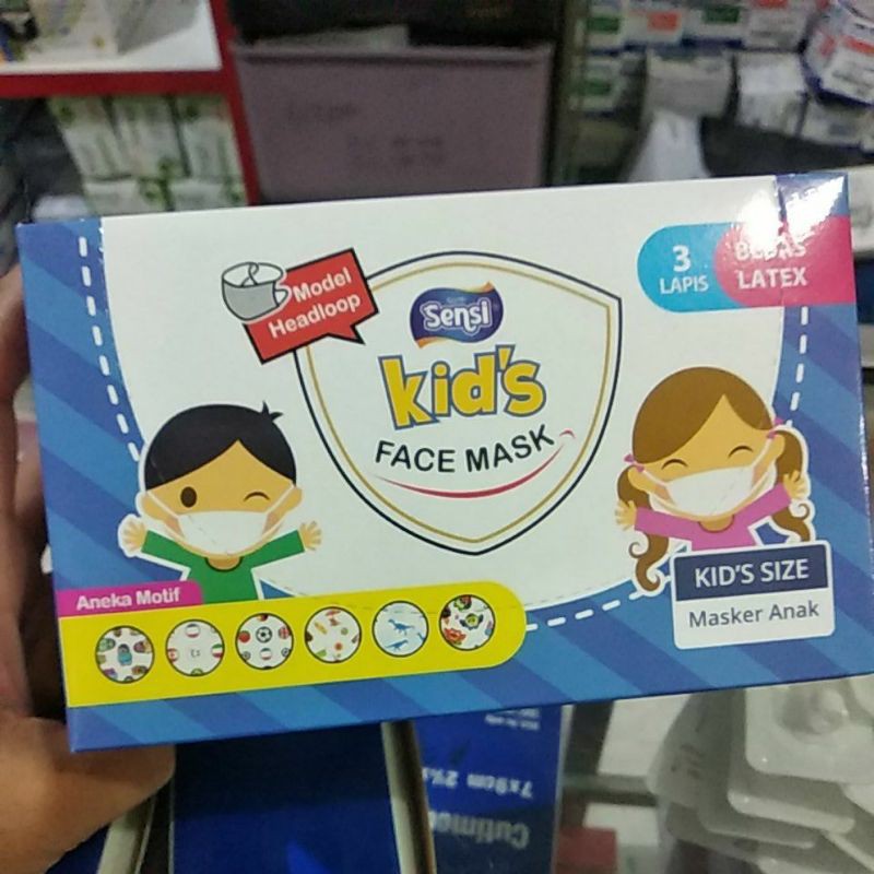 sensi masker anak headloop / masker sensi anak / masker sensi / masker anak