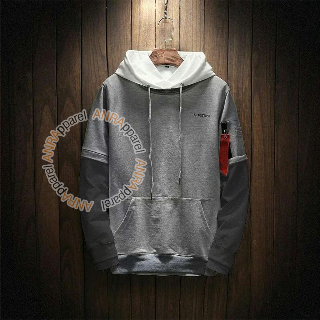 BLACKTIPE Sweater Hoodie Blacktipe Wanita Sweater Fleece Hoodie Reglan Cewek