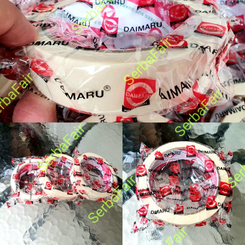

Masking Tape Daimaru 24mm x 21 Meter Lakban Kertas Daimaru