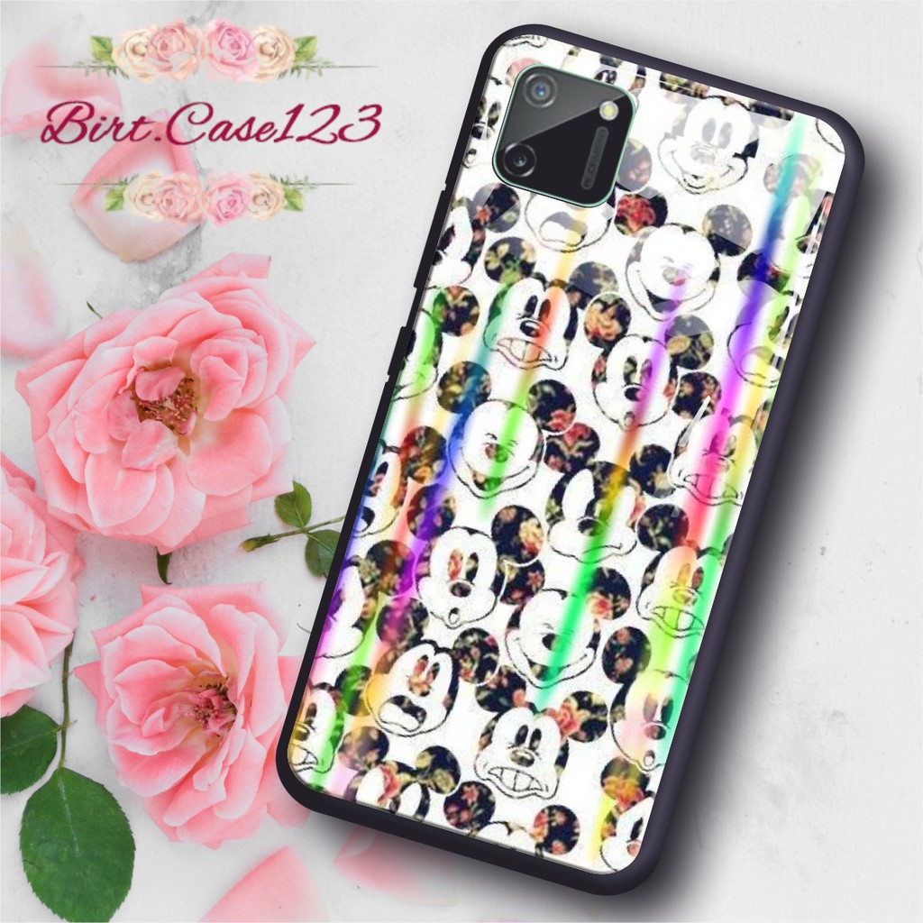 back case glass aurora MICKEY MOUSE Realme C1 C2 C3 U1 2 2 Pro 3 Pro 5 5i 5s Pro 6 Pro X Xt BC1694