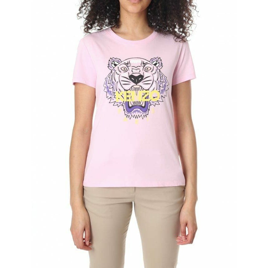 Kaos Wanita / Tumblr Tee Lengan Pendek Kenzo Tiger - Pink