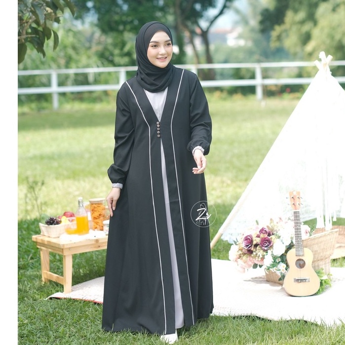 GAMIS SAFIRA &amp; ALIFA BY ZR modis model buka tutup itycrepe baju muslim muslimah fashion reseller dropshiper terbaru kondangan pesta pengajian mejlelis remaja