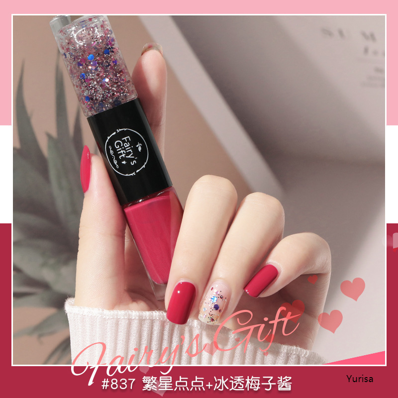 2In1 Fairy's Gift Kutek Sambung NON Peel Off Tidak Bisa Dikupas