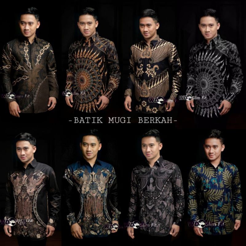 KEMEJA BATIK PRIA LENGAN PANJANG SIZE M L XL XXL BSWART NEW ARRIVAL