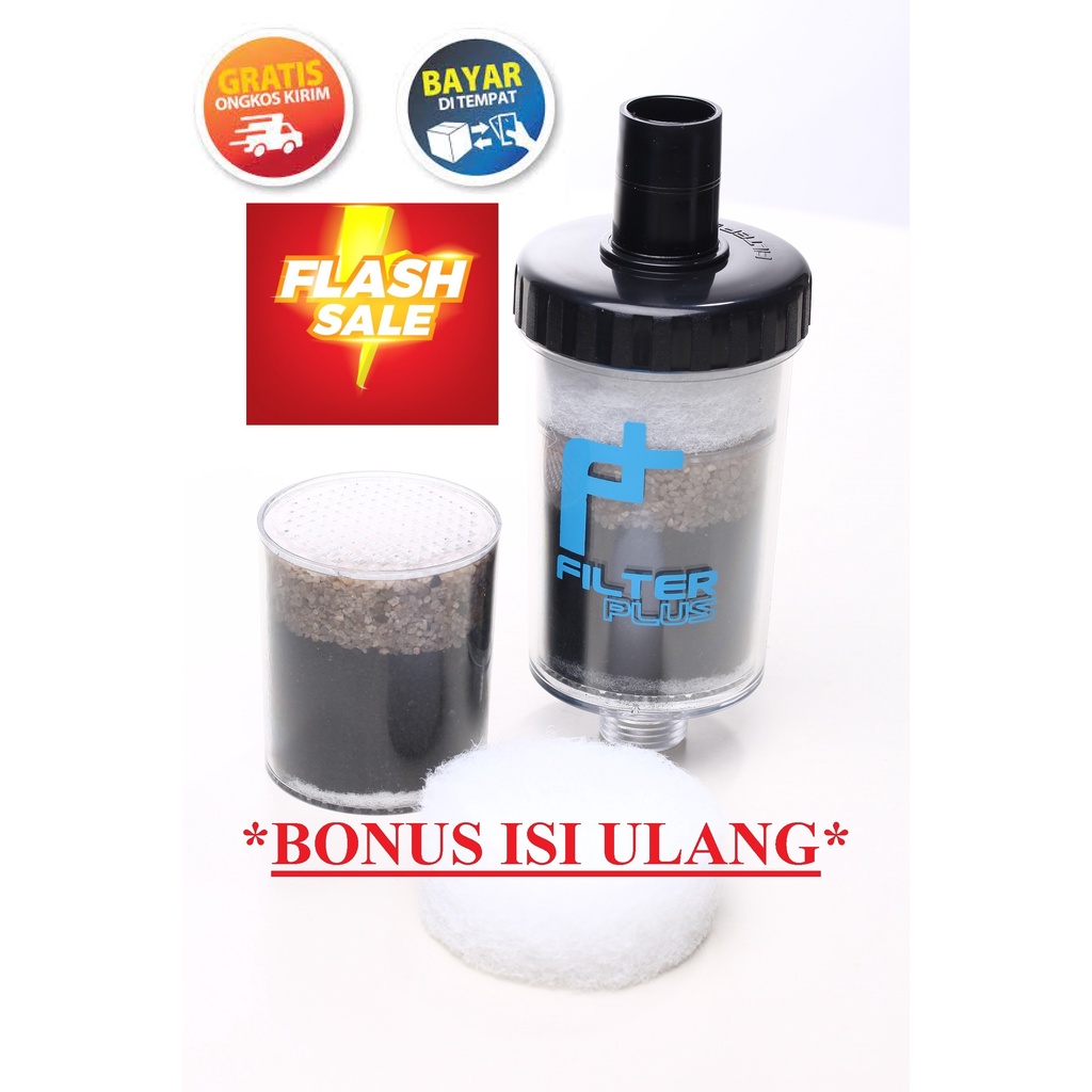rrr filter air 1set FILTER PLUS filter air saringan air karbon aktif keran air