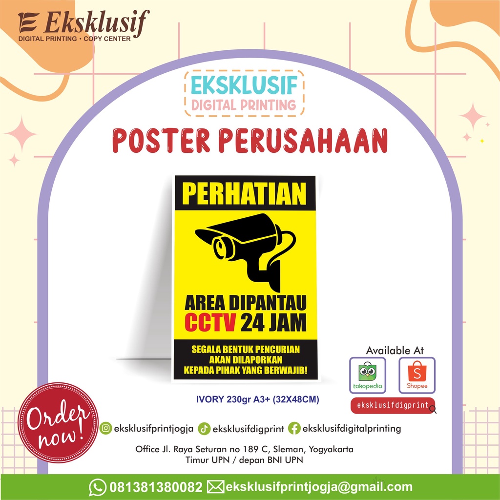 

Poster Dinding Untuk Perusahaan / Poster A3+ Perusahaan