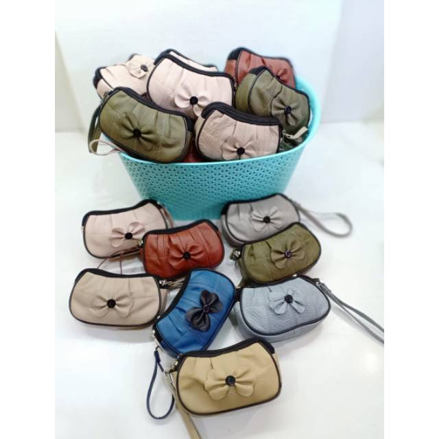 Dompet koin kulit asli garut