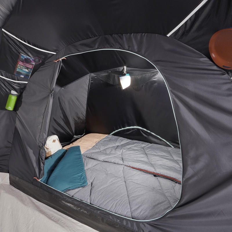 QUECHUA Tenda Arpenaz Family 4.2 Fresh &amp; Black Untuk 4-6 Orang - 2 Kamar