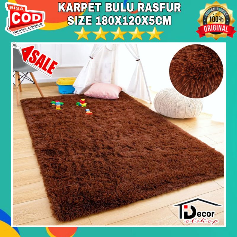 Karpet bulu uk 180x120x5cm