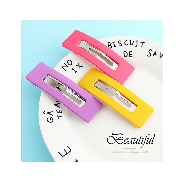 LRC Jepit Rambut Fashion Hollow Rectangle Hairpin Y61670