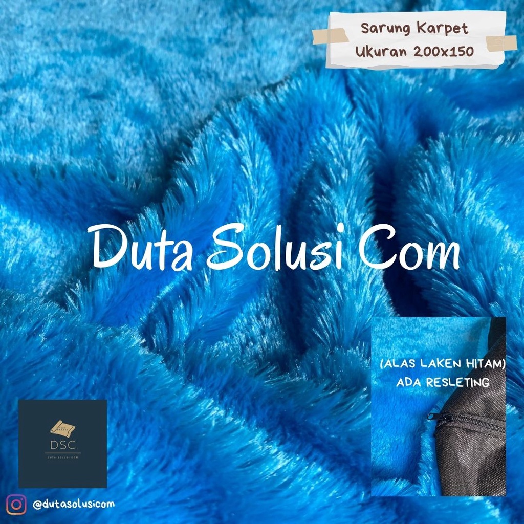 Sarung Karpet Bulu Rasfur Ukuran 200x150 CM (ADA RESLETING)