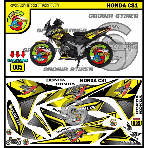 STRIPING VARIASI MOTOR STIKER HONDA CS1