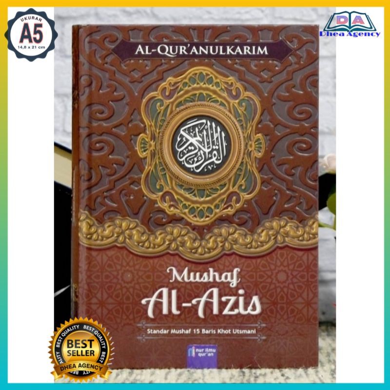 Al Quran Mushaf Al Aziz A5, Mushaf Alquran 15 Baris Kertas QPP, Al Quran Non Terjemahan Sedang