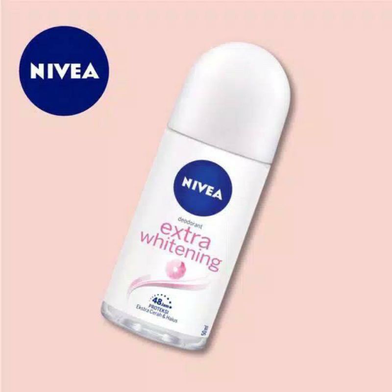 NIVEA Deodorant Extra Whitening Roll On 50 ML ~ PROMOO NIVEA MEN Original 100%