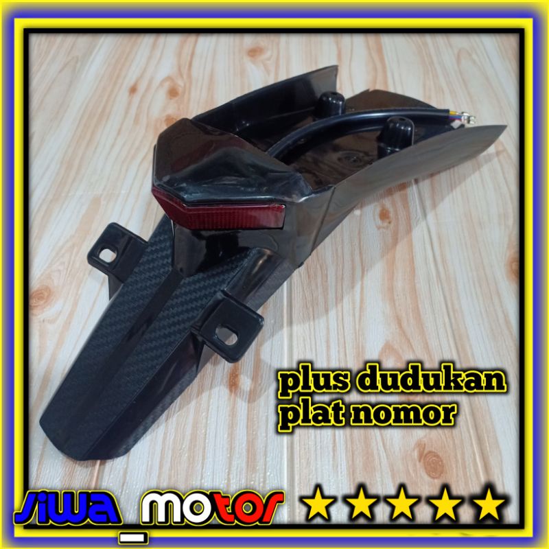 stoplamp PNP 3in1 dtracker new klx bf plus dudukan plat no stoplamp dtacker new klx bf 3in1