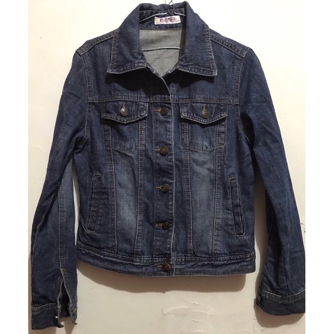 Jaket jeans wanita preloved merk Colza
