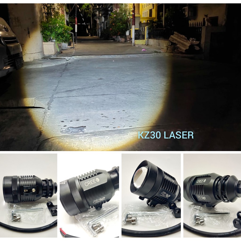 lampu tembak sorot led cree KENZO KZ30 bisa mengubah model cayaha bulaT