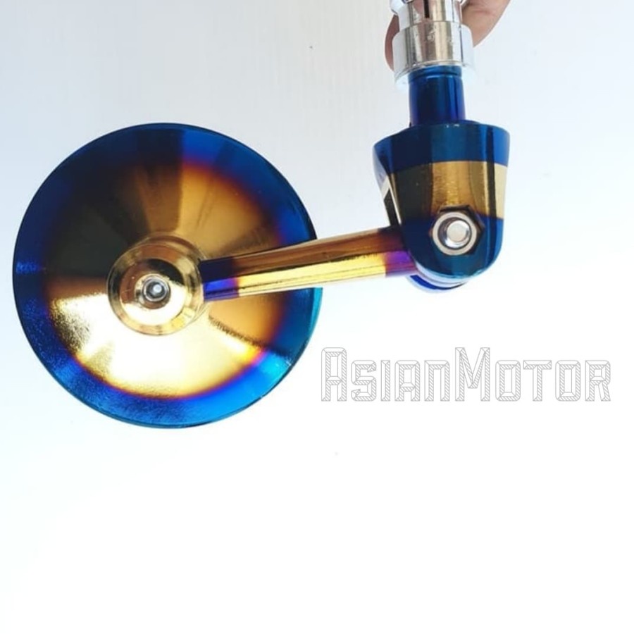 Spion Sepion Jalu Bulat Two Tone 2Tone Thailand Fleksibel Cnc Spion Rainbow Pelangi Twotone 2 Tone Universal Semua Motor