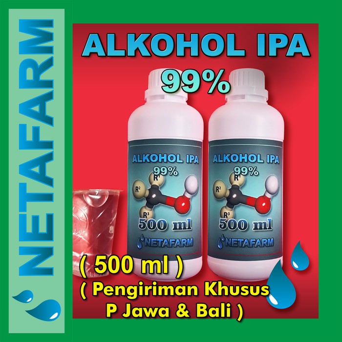 Alkohol IPA ( Isopropyl Alcohol ) 99% kemasan 500 ml