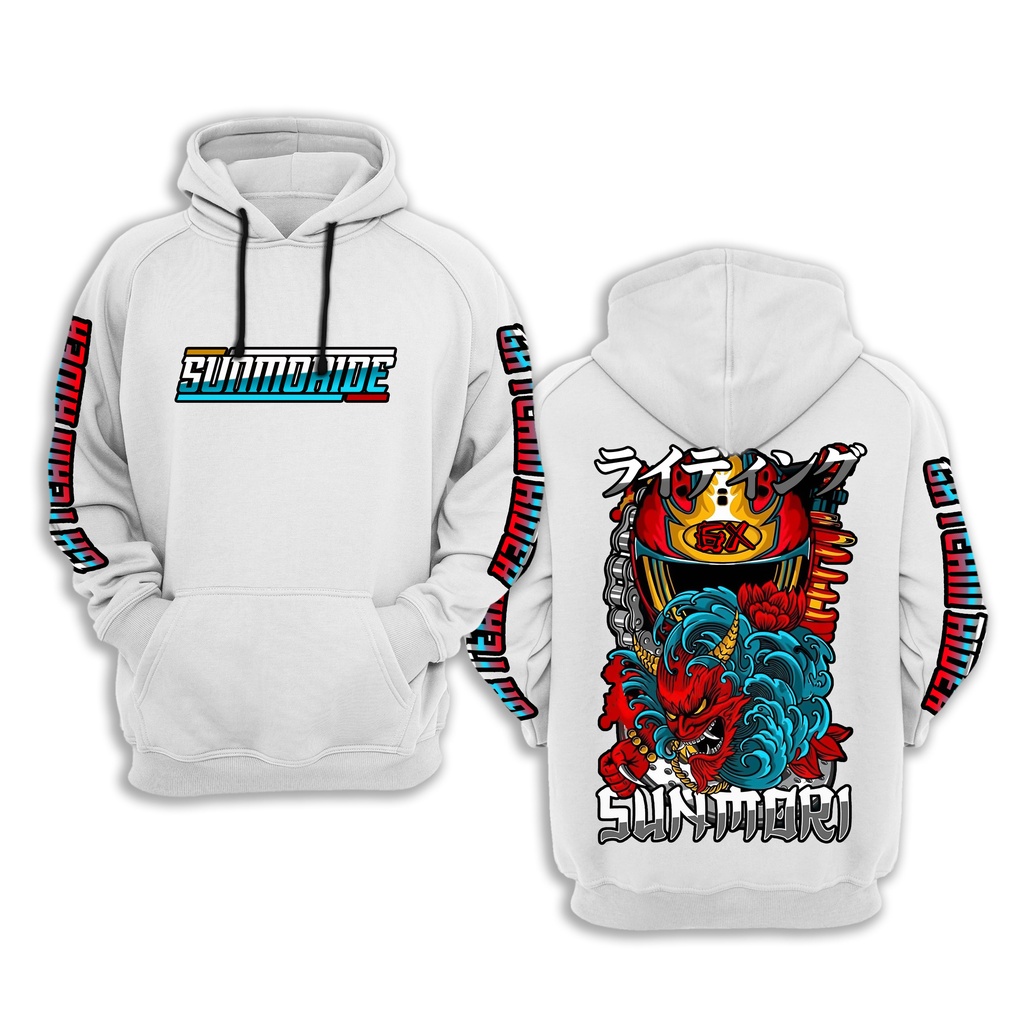 HOODIE SUNMORI GX SERIES KING OF THE STREET EVIL Demon  ORIGINAL FLEECE TEBAL