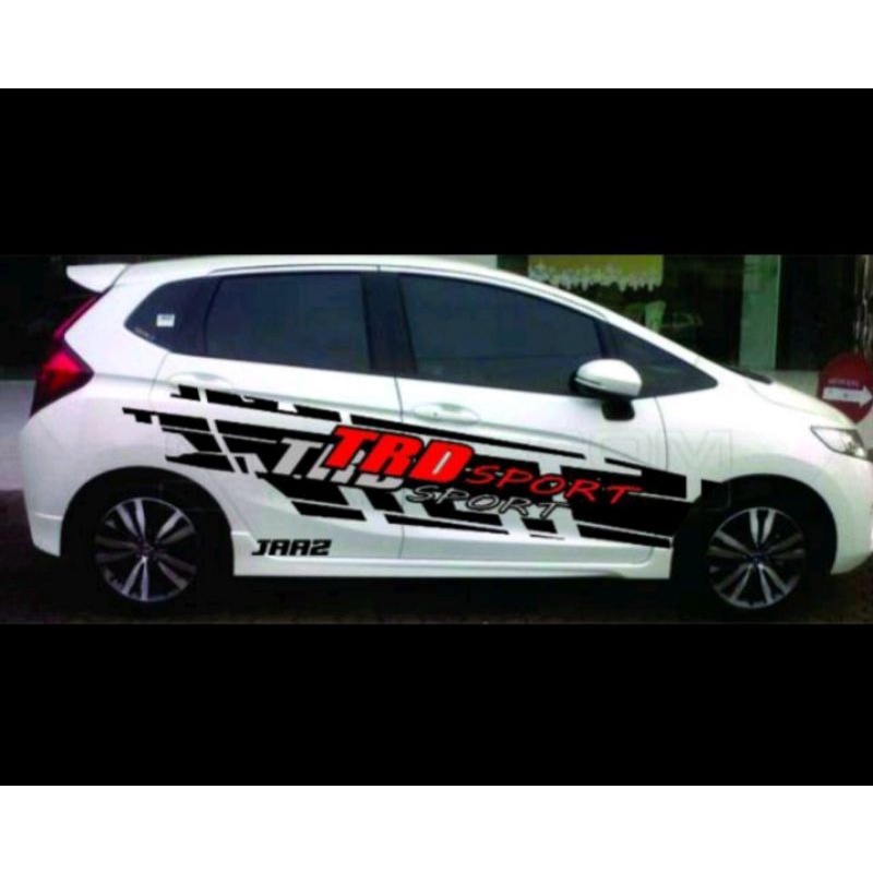 stiker cutting mobil Honda jazz keren