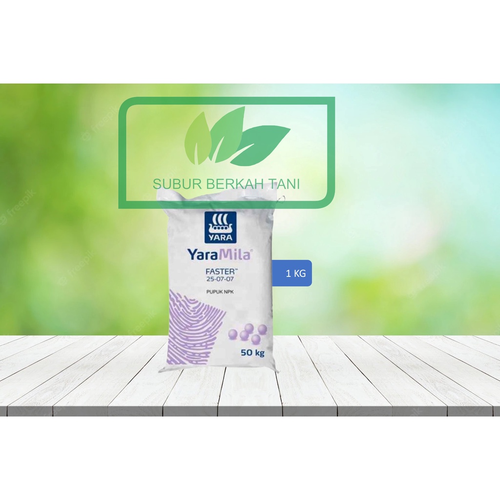 Pupuk NPK Yara Mila Faster 25-7-7 , NPK Yaramila Faster ( Repack 1kg )