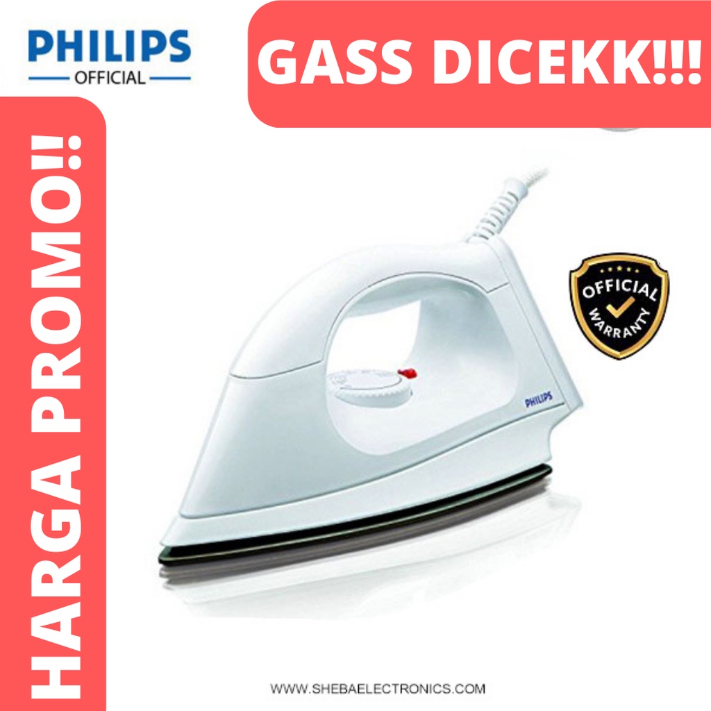 PROMO DISKON YUK DICEK - Setrika Philips HI 114 Berkualitas Anti Lengket