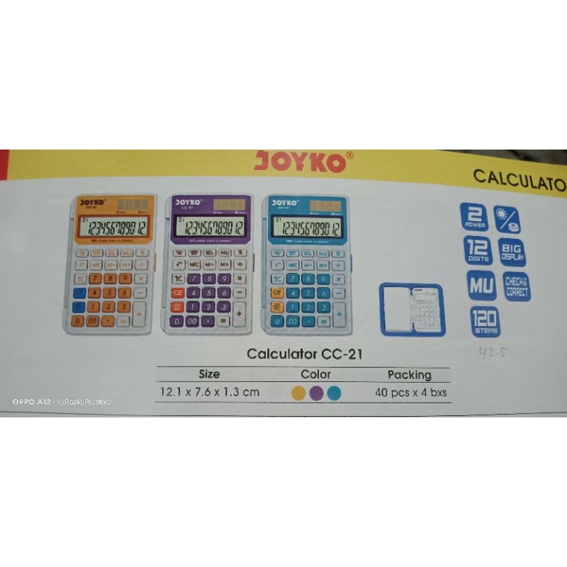 kalkulator joyko cc 21