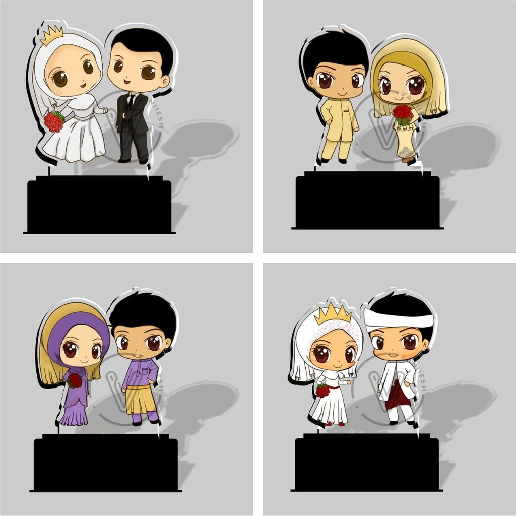 

Plakat Akrilik Custom Kotak Animasi Wedding 1A - 1D