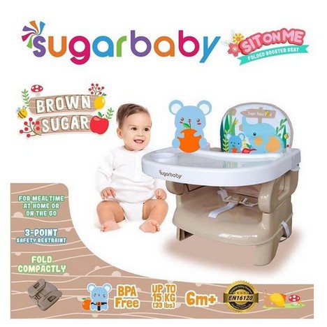 2 kg [Bouncer Bayi Indonesia] Kursi makan bayi anak BOOSTER SEAT Folding Seat Sugar Baby Sit on