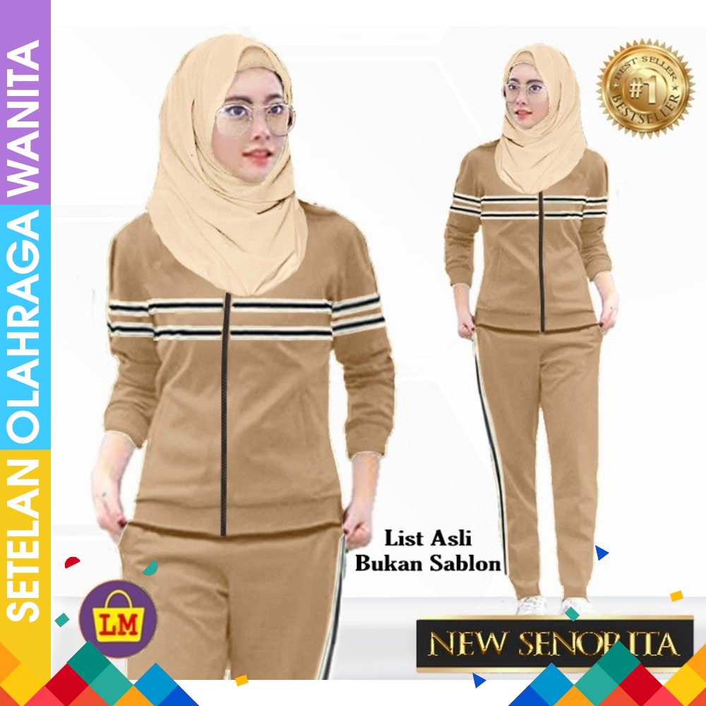 YOVIS Sports ORI KHUSUS JUMBO Stelan senam muslim baju senam wanita Zumba Baju senam wanita baju s