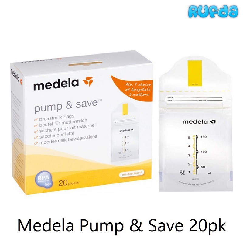 Medela Pump &amp; Save, Kantong Asi