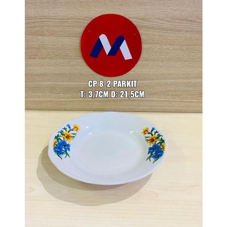 Piring Keramik/ Piring Makan/ Piring Sayur/ Piring Motif Bunga/ Piring