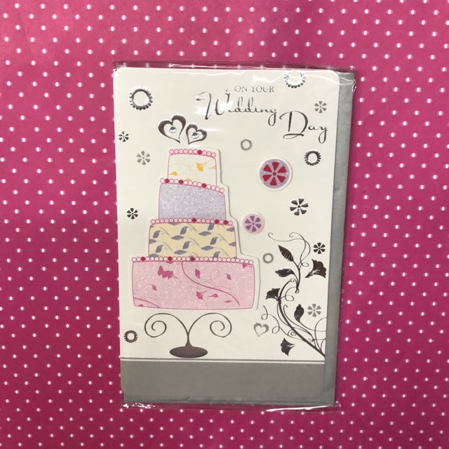 

Wedding card (silver cake)