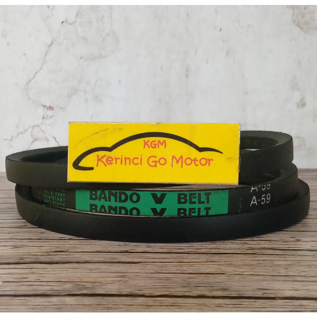 BANDO VAN BELT A-59 V BELT TALI KIPAS A59 FAN BELT VANBELT POLOS A-59