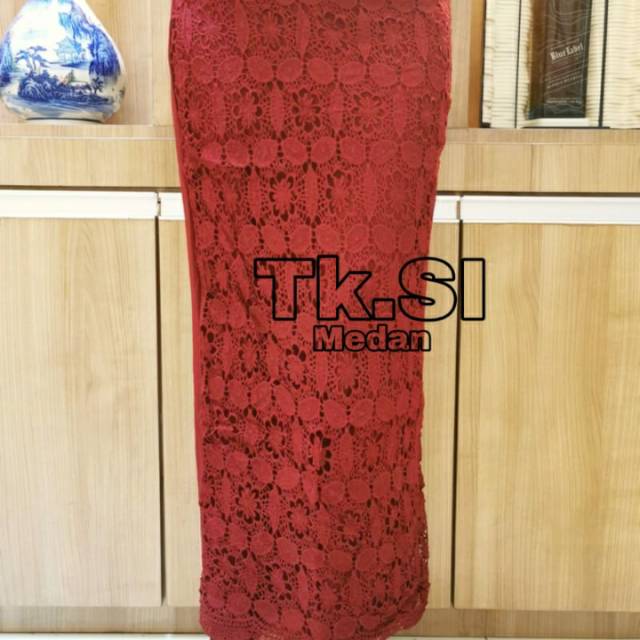 Rok brokat import panjang