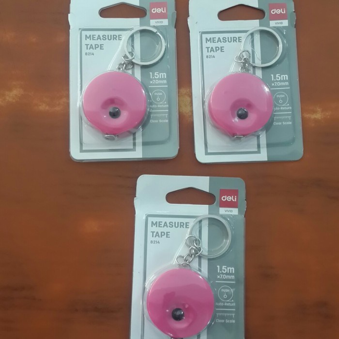 

Meteran mini + gantungan 7.5 meter Deli