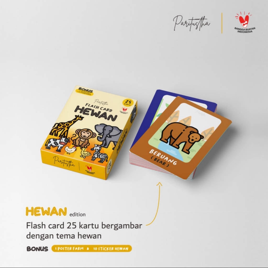 FLASH CARD ANAK - EDISI HEWAN