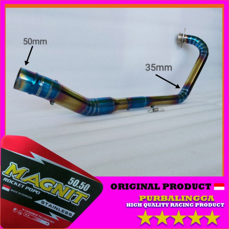 Pipa leher knalpot racing HONDA Cb125f Twister