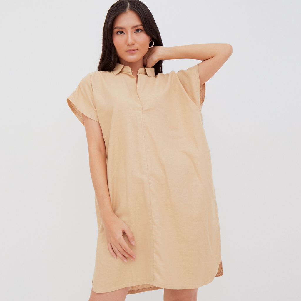 Sundays Attire - SURI LINEN DRESS / Dress Casual Wanita