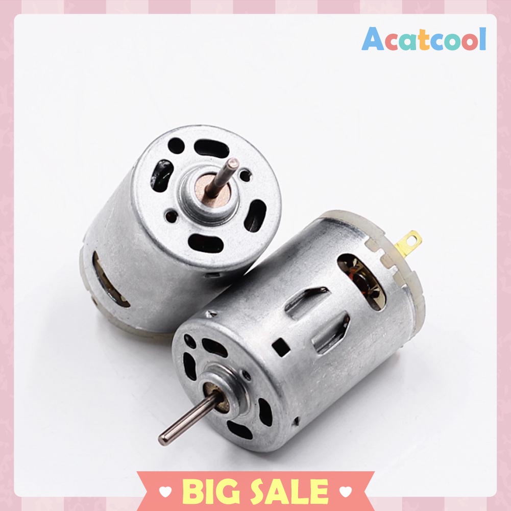 RS-385 High Speed Micro DC Motor Brushed Metal Stainless Steel Gear Motor