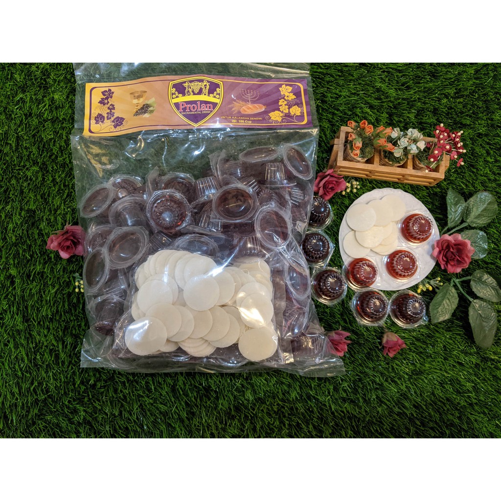 Perjamuan set hosti polos