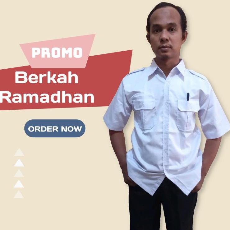 Serbuuuu.. baju dinas pria/Seragam Pns Pria Putih/ Baju Kerja Atasan Pdh Pns Putih/Baju Satpam/Hem P